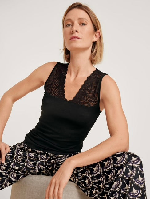 Tank Top Lace Black