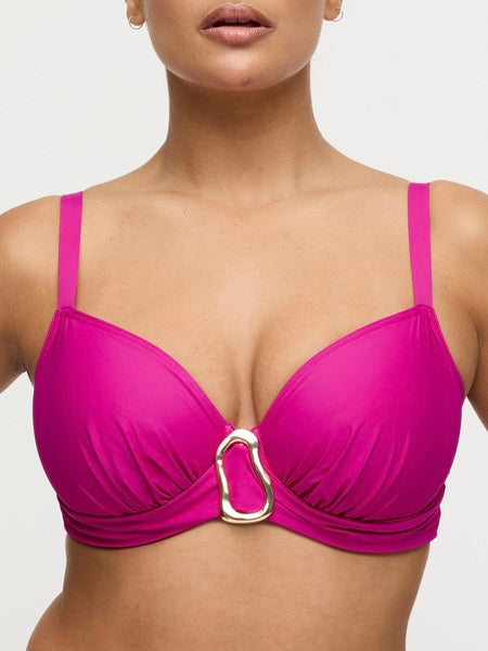 Uvita Full Cup Bikini Top Deep Magneta
