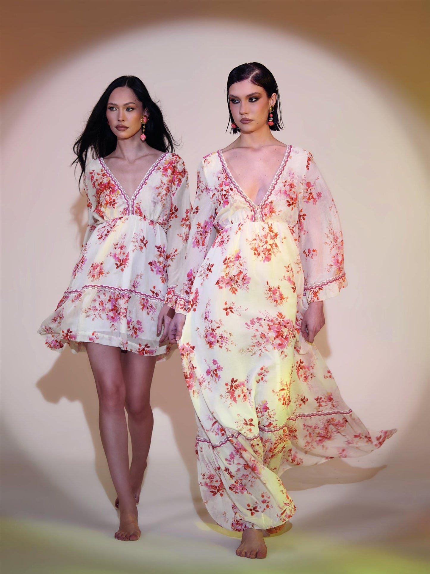 Abito Lungo Misto Seta Long Dress Hawaii