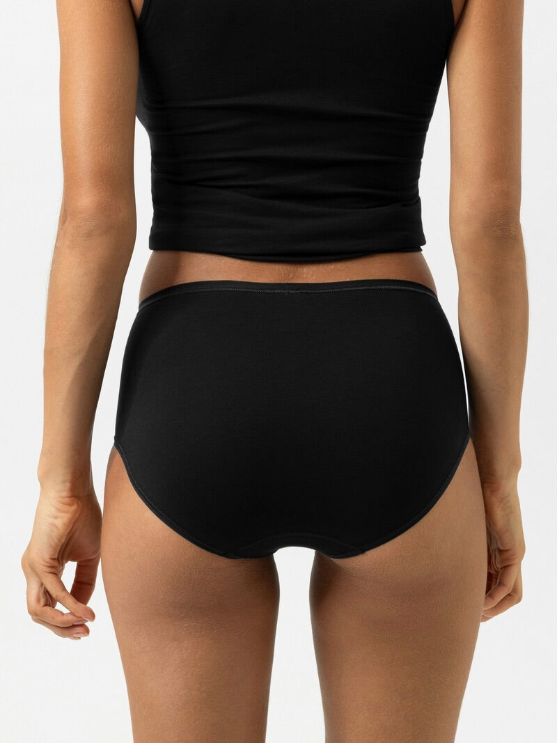 Superfine Organic Waist Pants Black