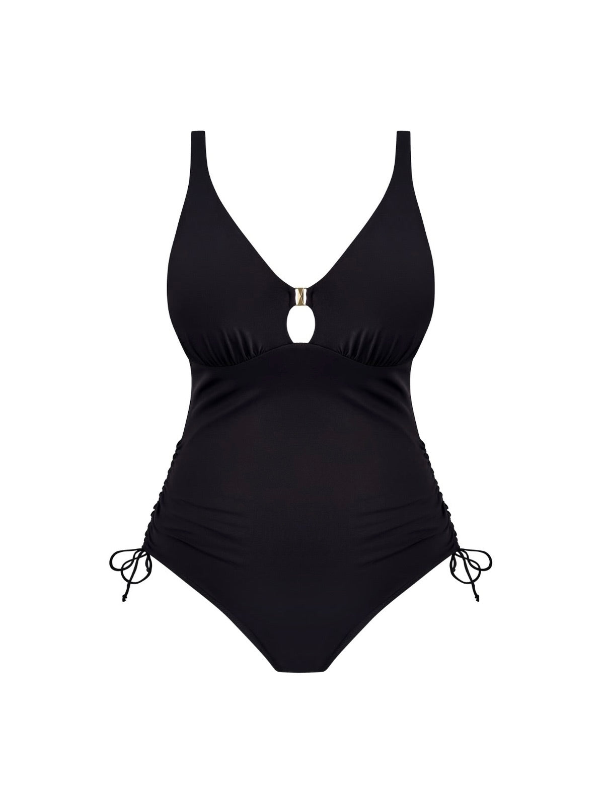 Marissa Non Wired Plunge Swimsuit Black