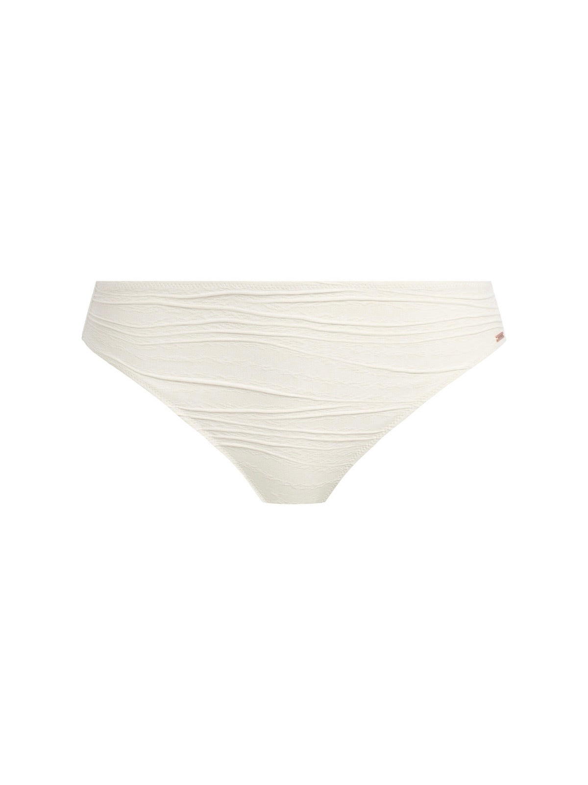 Beach Waves Linen Mid Ride Bikini Brief