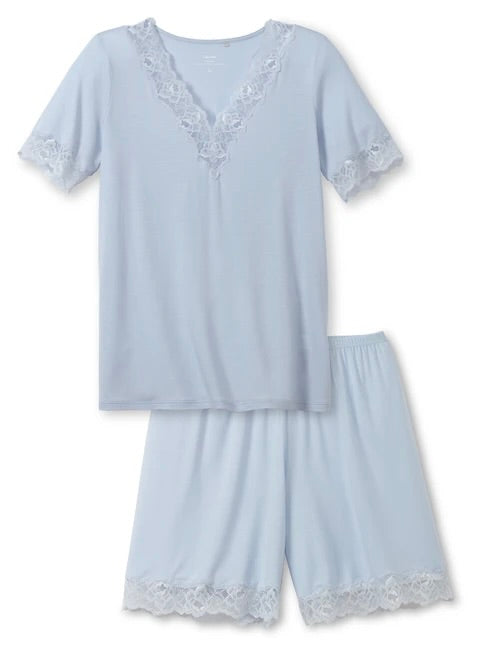 Elegant Dreams Short Pyjama Light Blue