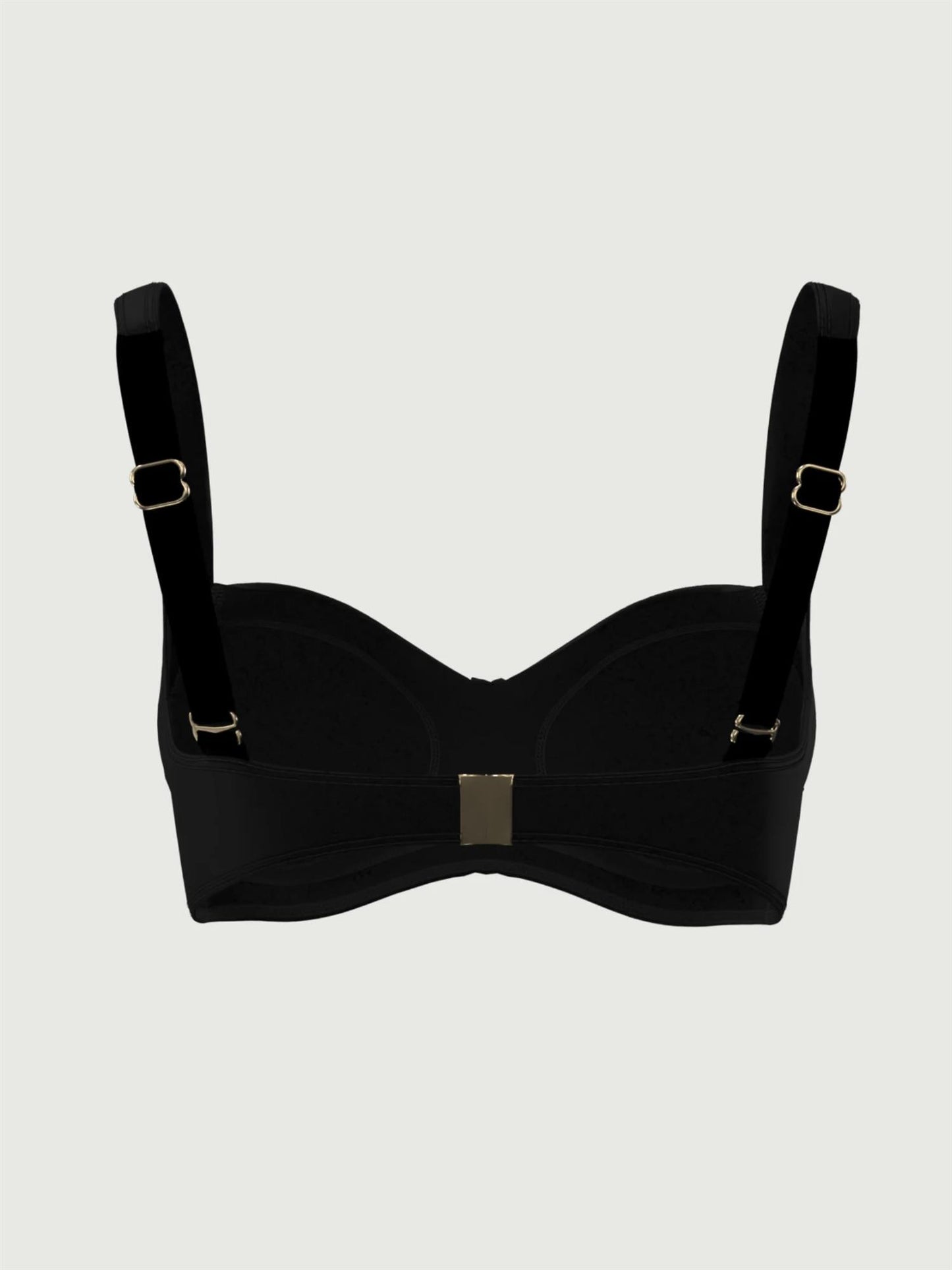 Solid Twist Front Top Black