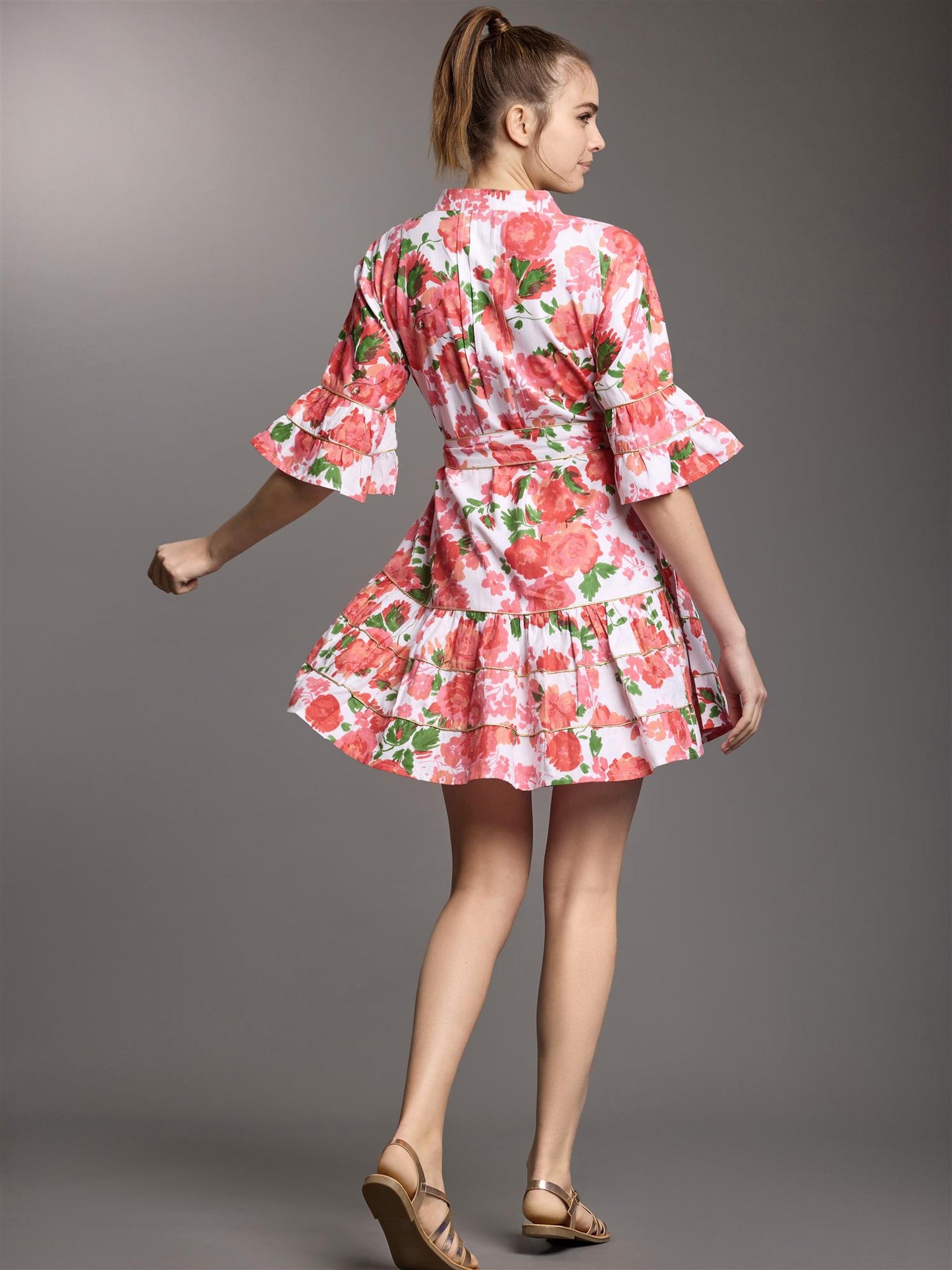 Aura 3/4 Sleeves Shirt Dress