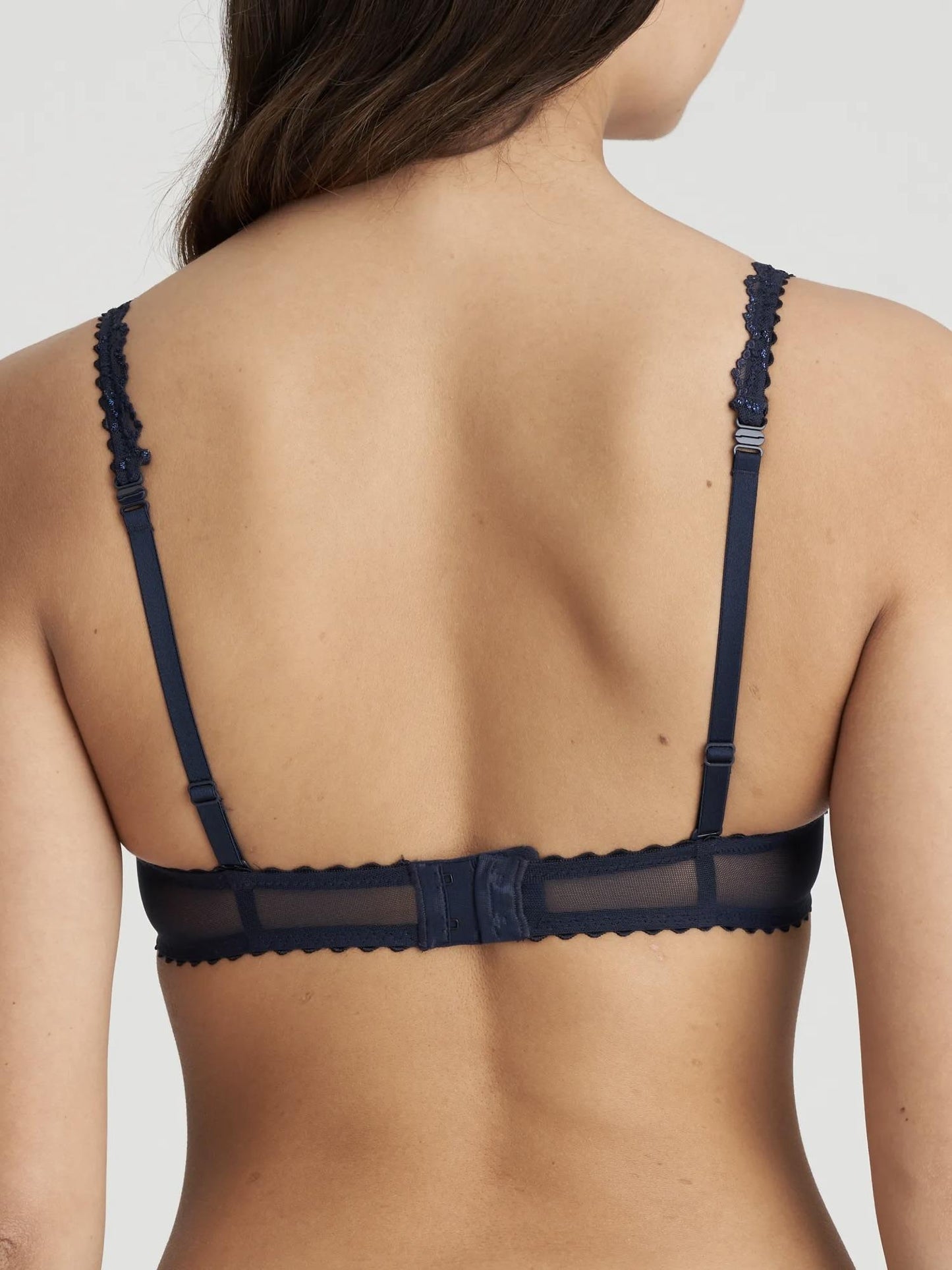 Jane Padded Heartshape Velvet Blue