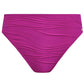 Beach Waves High Waist Bikini Bottom Fuchsia