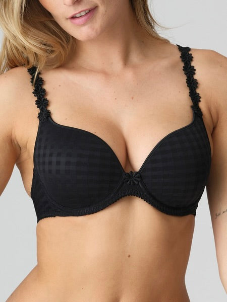 Avero Padded Bra Heart Shape Black