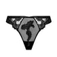 Dressing Floral Thong Black