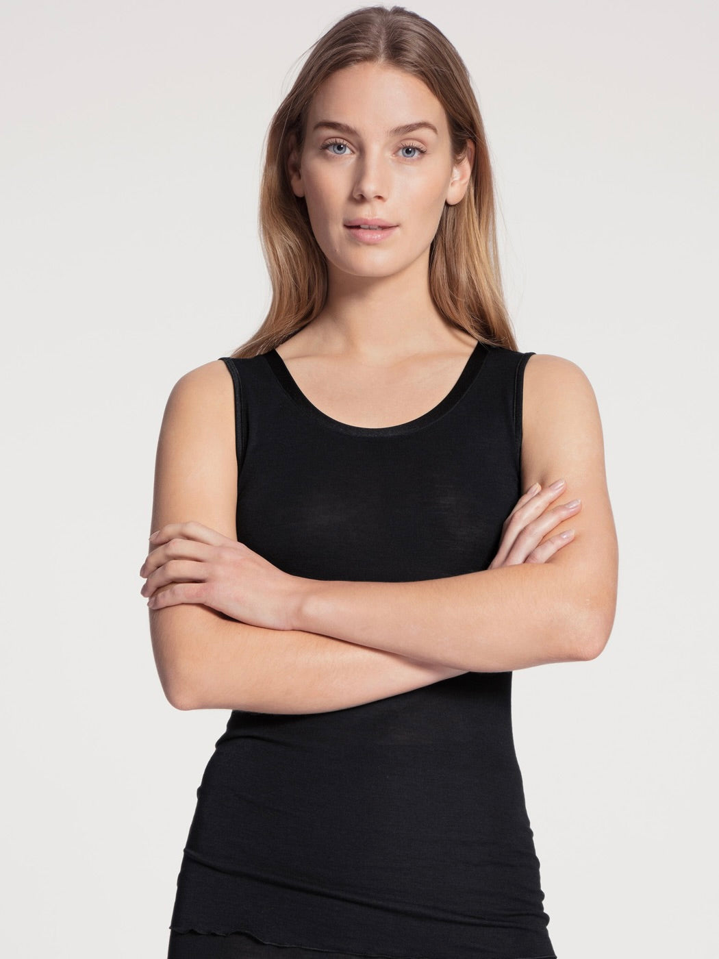 Tank Top Wool Black