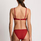 Beach Club Logo Bikini Pant Cruising Red