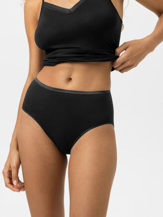 Modal Pure Waist Pants Black