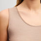 True Confidence Wool-Silk Tank Top Desert Brown