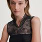 Silky Wool Glam Tank Top Sort