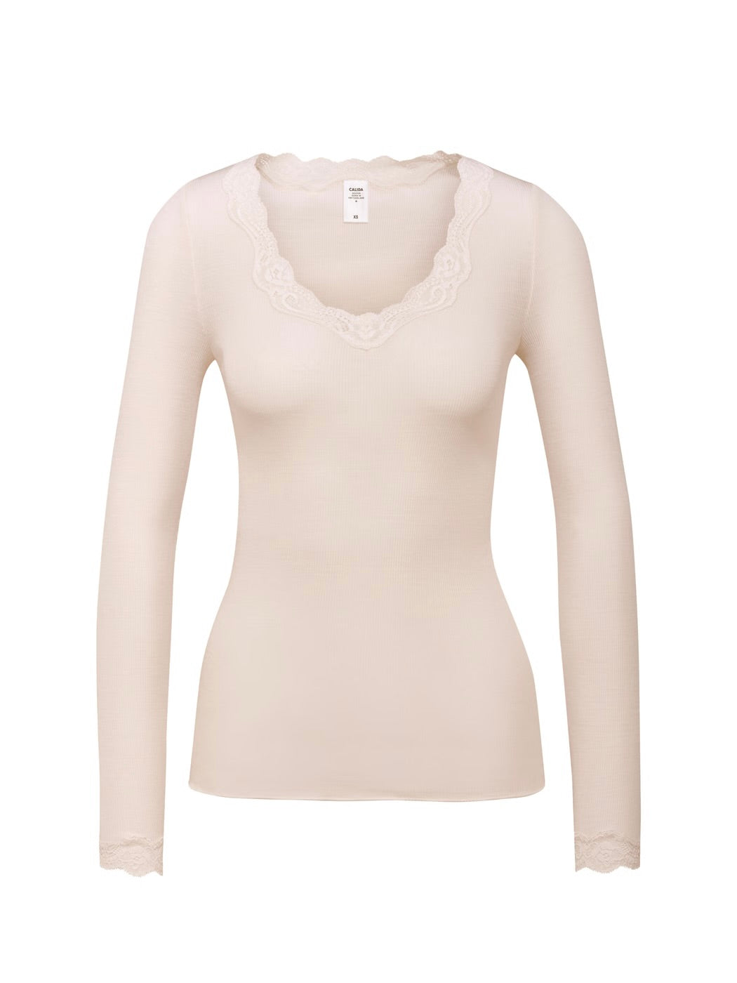 Richesse Lace Shirt Long Sleeve Ivory