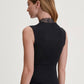 Silky Wool Glam Tank Top Sort
