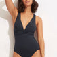Cross Back One Piece True Navy