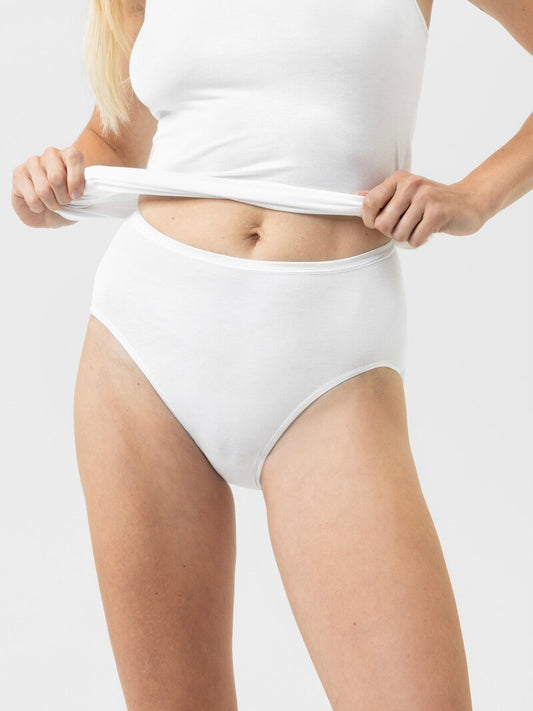 Modal Pure Waist Pants White