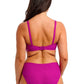 Beach Waves High Waist Bikini Bottom Fuchsia