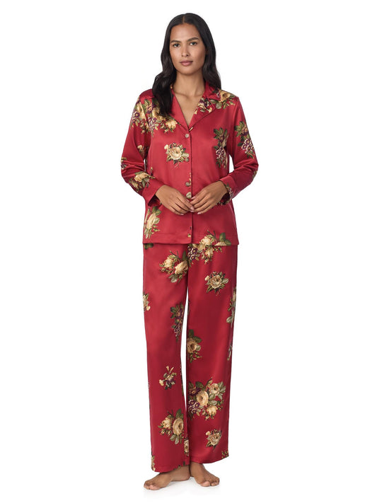 Red Fl PJ Set