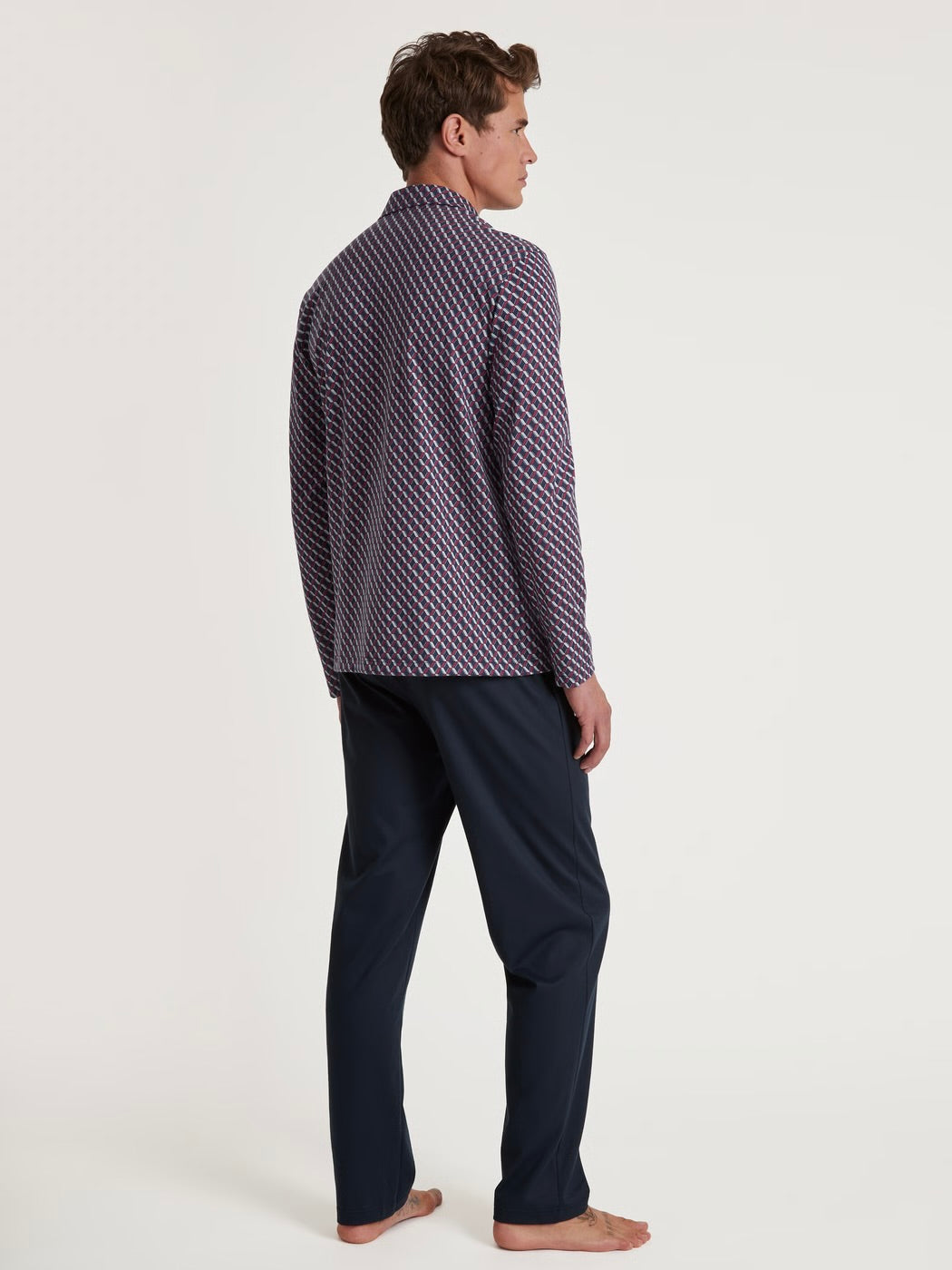 Relax Imprint Button-Up Pyjamas