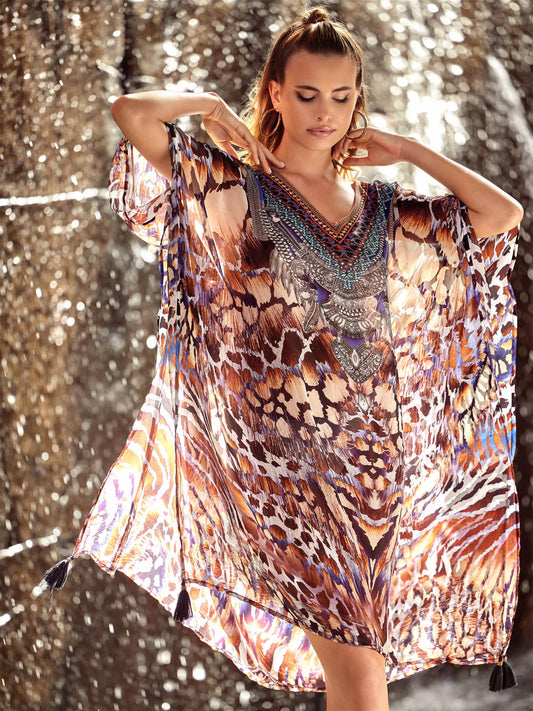 Kaftan Brun Multi