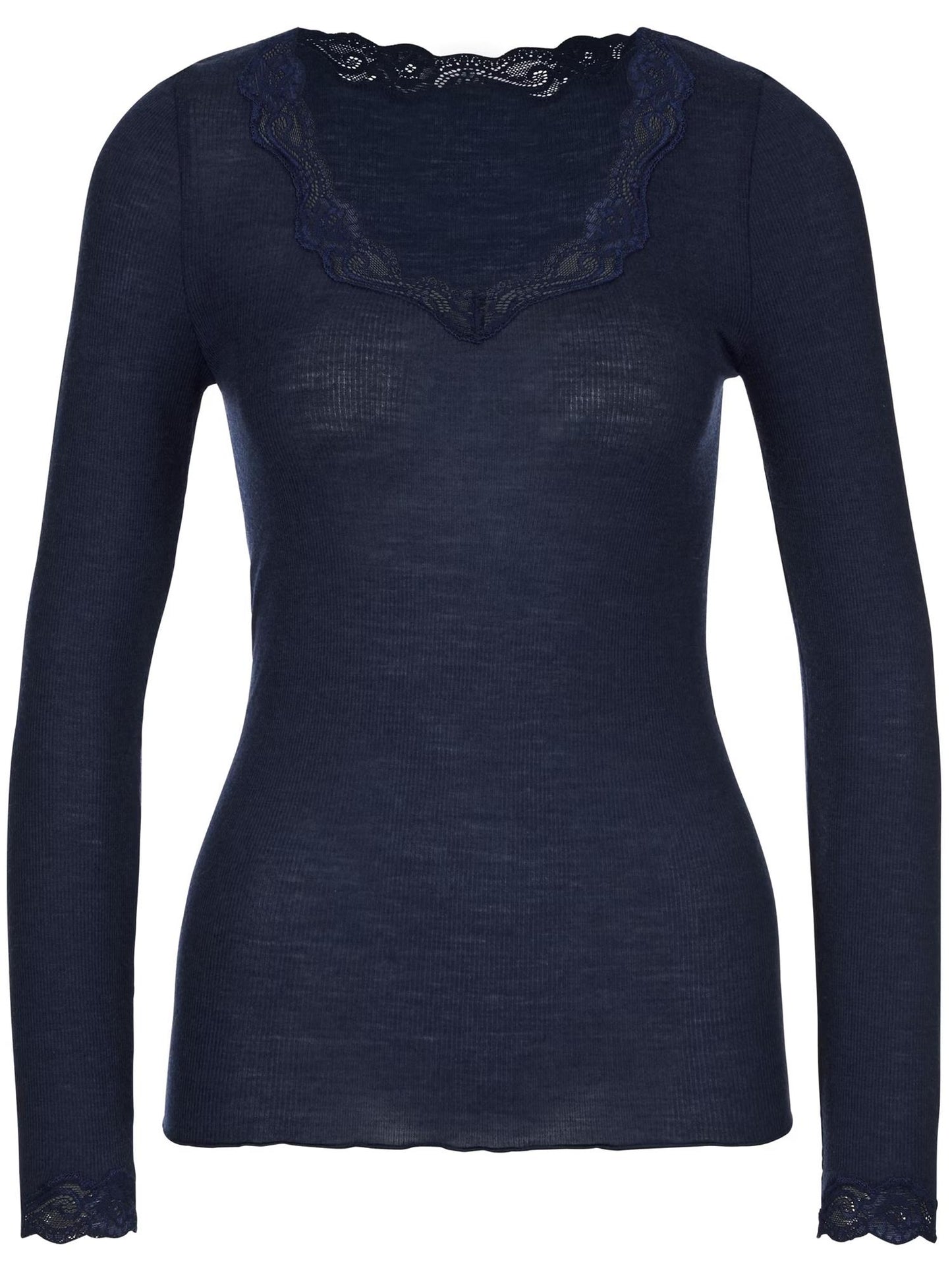 Richesse Lace Shirt Long Sleeve Eclipse Blue