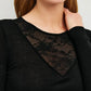 Silky Wool Glam Long Sleeve Black