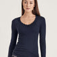 Richesse Lace Shirt Long Sleeve Eclipse Blue