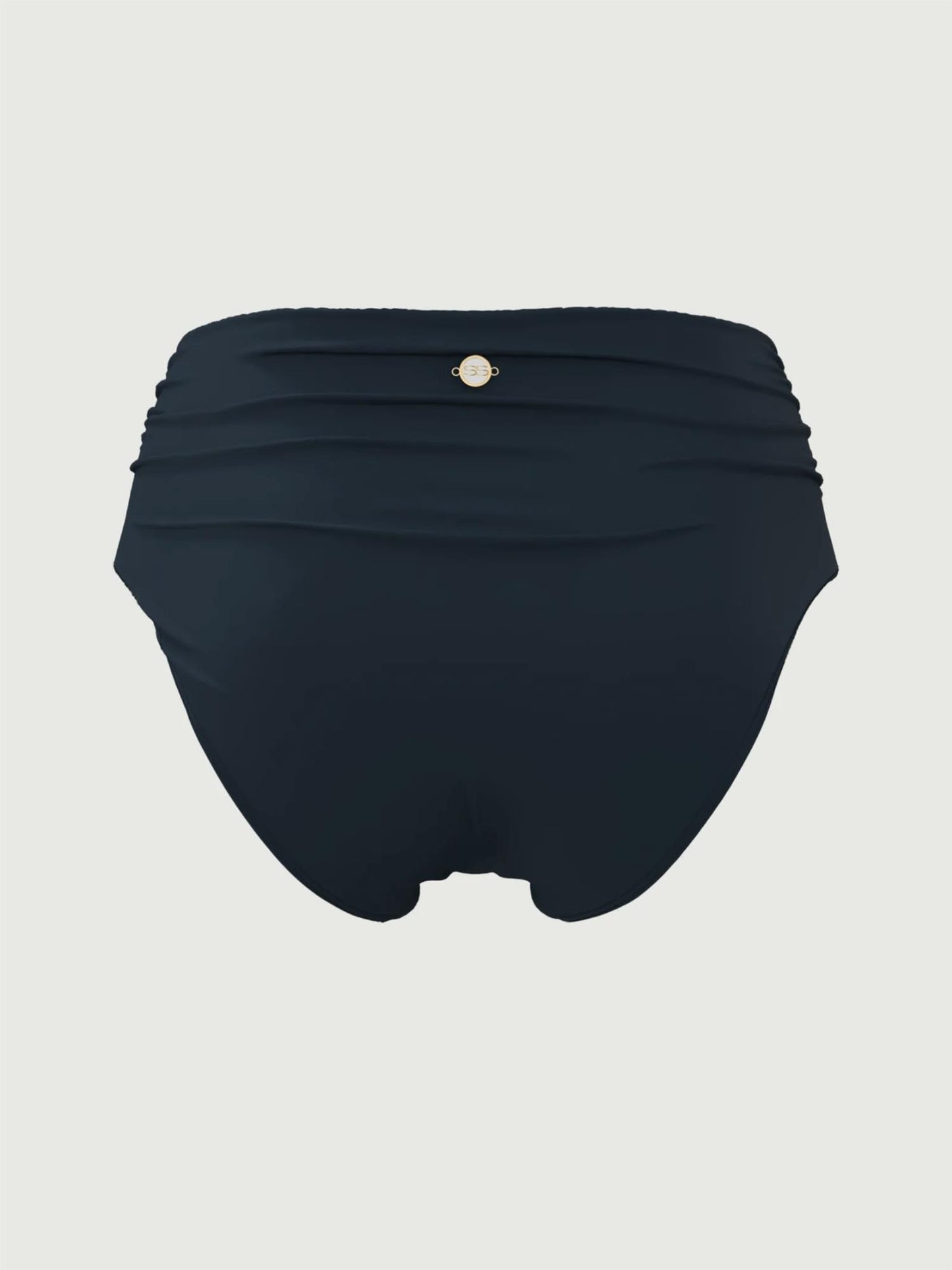 Solid Ruched Classic Pant Deep Jade