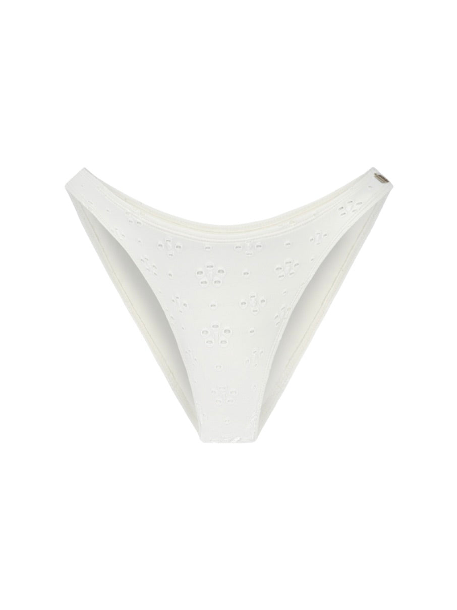 White Emroidery Bukse