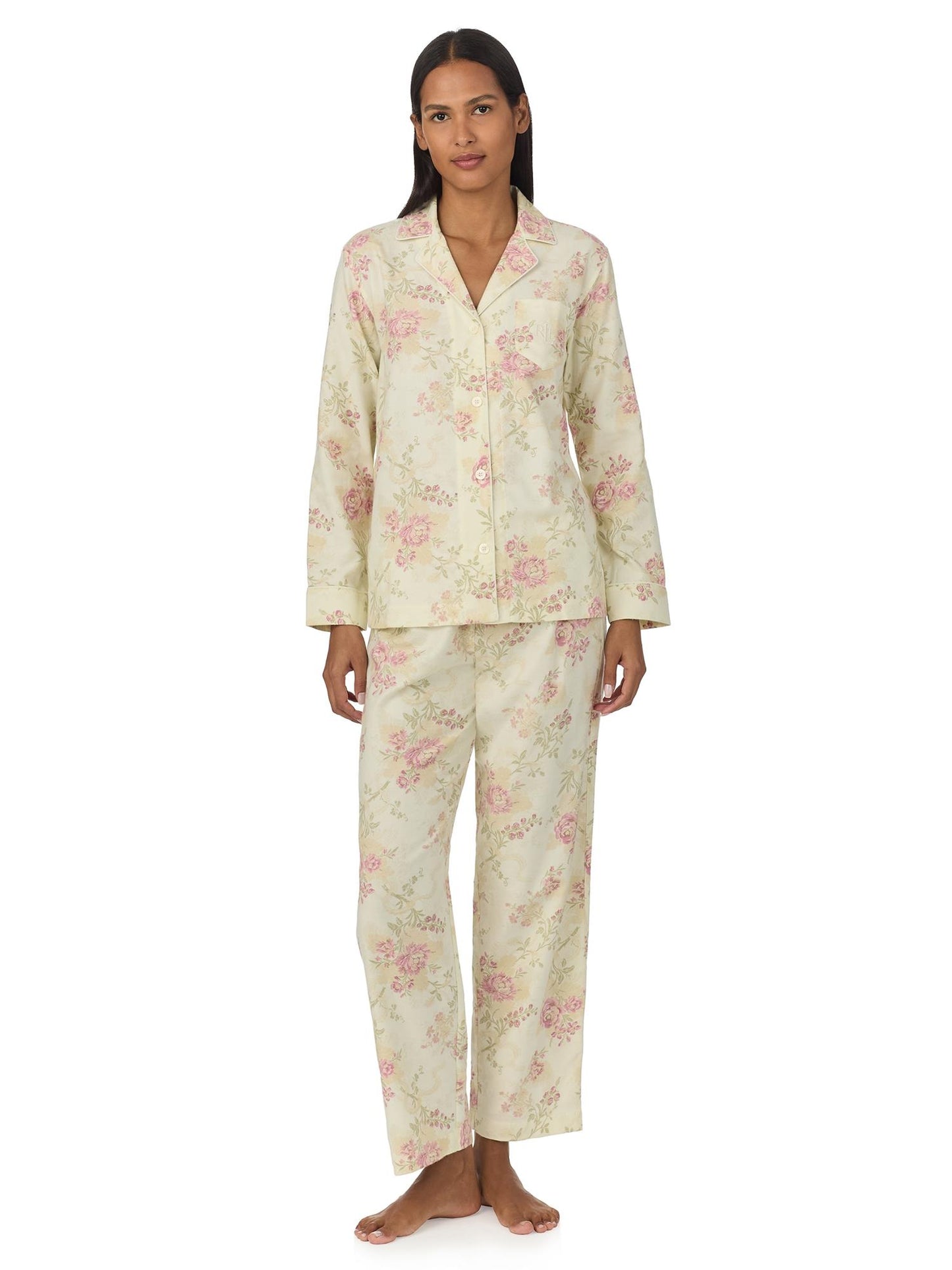 Ivory Floral PJ Set