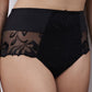 Majestic High-Waisted Support Full Brief Black