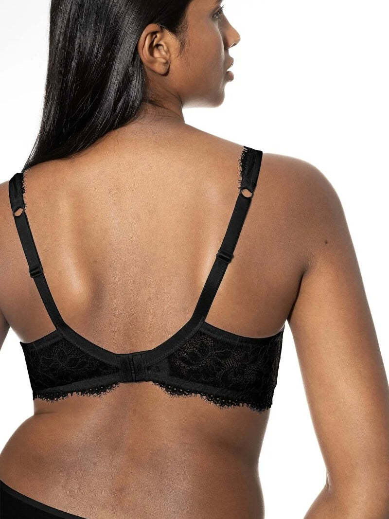 Amazing Half Cup Spacer Bra Black