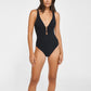 V-Neck Swimsuit Black