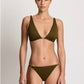 Beach Club Logo Bikini Pant Dark Olive