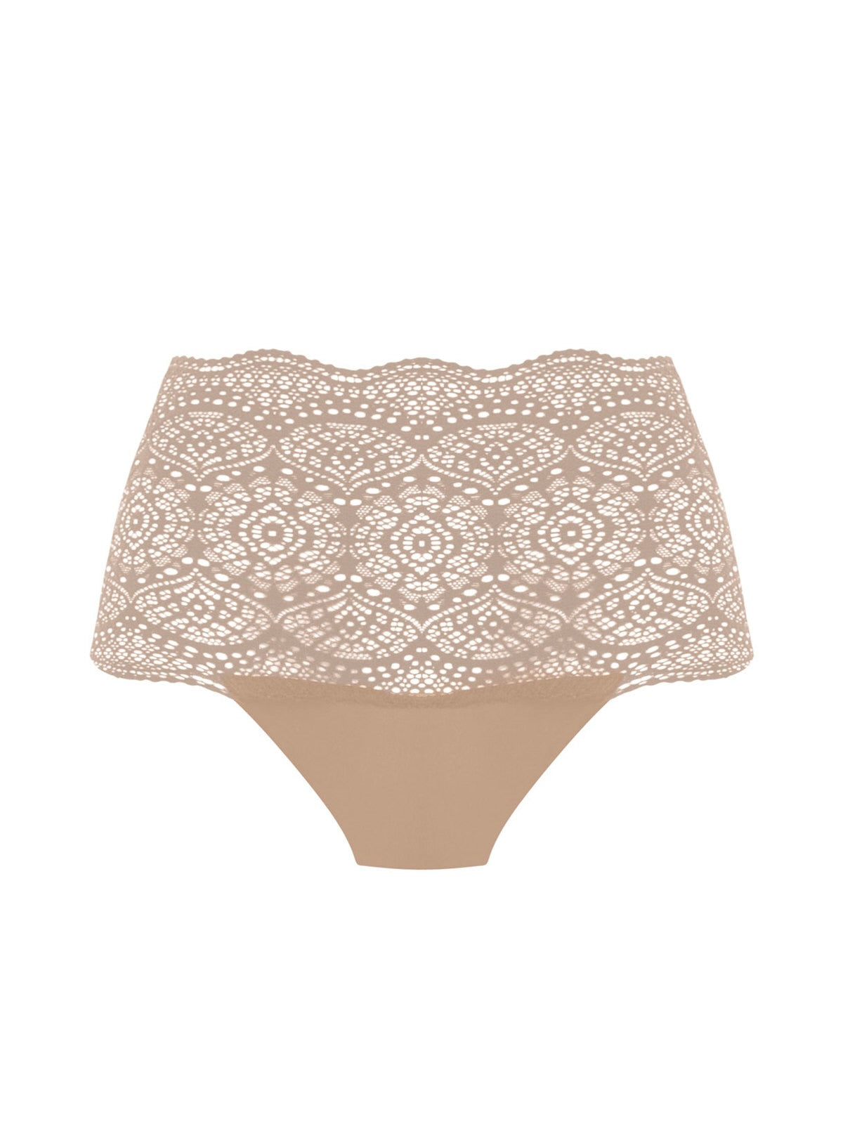 Lace Ease Invisible Full Brief Beige