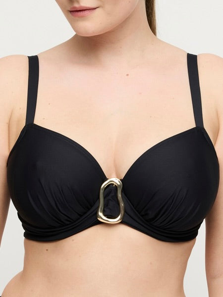 Uvita Full Cup Bikini Top Black