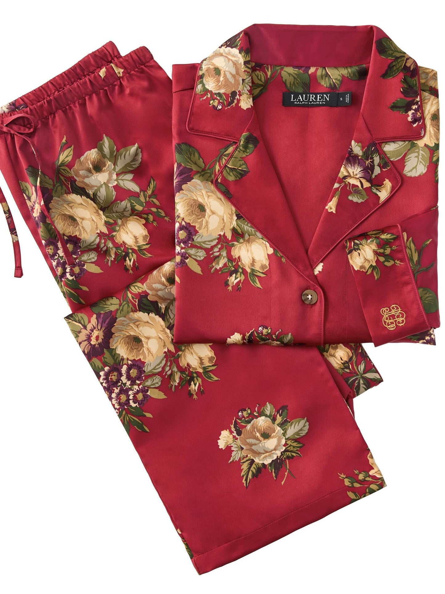 Red Fl PJ Set