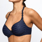 Avero Padded Heartshape Velvet Blue