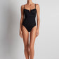 Beach Club V-Wire OTS Swimsuit Black