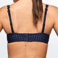 Avero Padded Heartshape Velvet Blue