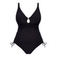 Marissa Non Wired Plunge Swimsuit Black