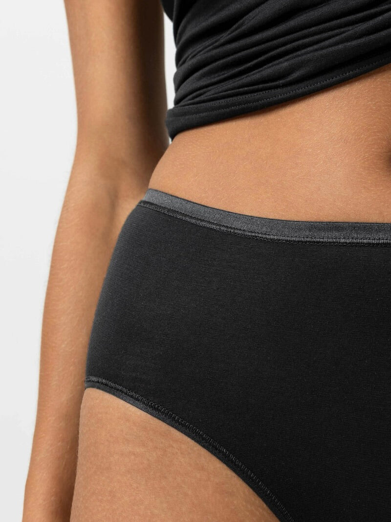 Modal Pure Waist Pants Black