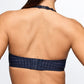 Avero Padded Heartshape Velvet Blue