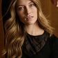 Silky Wool Glam Long Sleeve Black