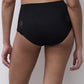 Majestic High-Waisted Support Full Brief Black