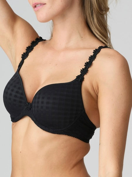 Avero Padded Bra Heart Shape Black