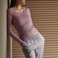 Richesse Lace Long Sleeve Elderberry