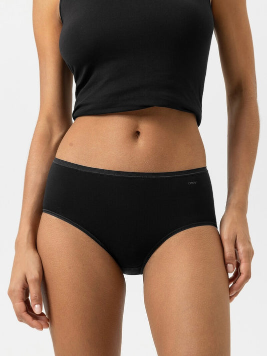 Superfine Organic Waist Pants Black